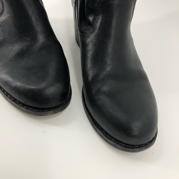 ✅ Rag & Bone Black Razor Leather Ankle Boots 37.5 - Picture 3 of 8